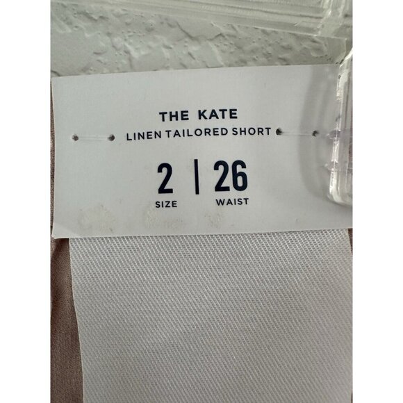 NWT Article of Society Kate Linen Tailored Shorts 2‎ / 26 Dusty Rose Beachy Y2K - Picture 8 of 12